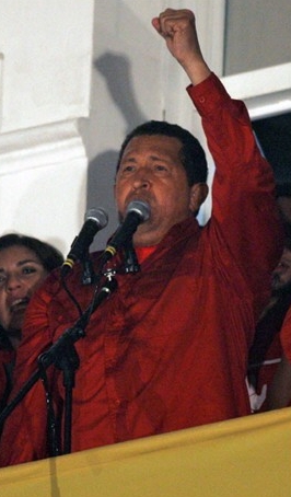 chavez levant le poing